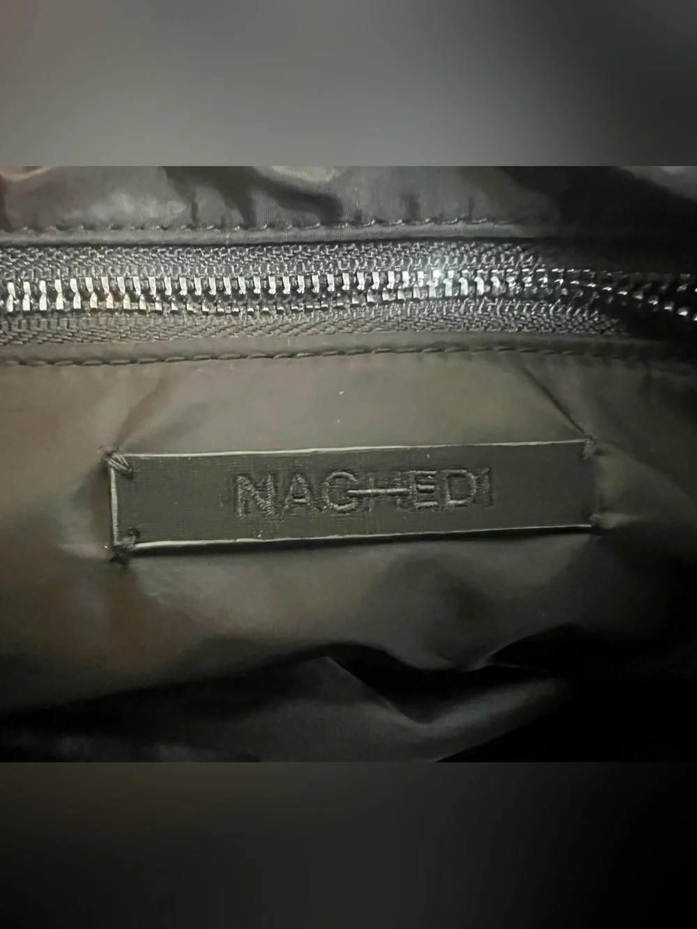 NAGHEDI Metallic Gold Silver Woven St. Barths Style Clutch Pouch NWT